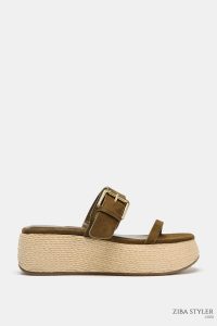 صندل لژدار زنانه بندی زارا – ZARA