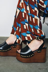 صندل لژدار چرمی زنانه پرچ‌دار زارا – ZARA