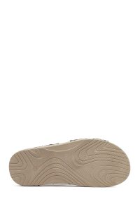 صندل مردانه چرمی سبز زیتونی دری مد