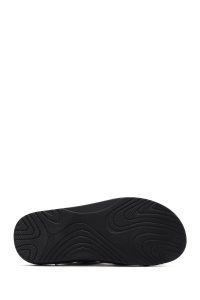 صندل مردانه چرمی مشکی دری مد