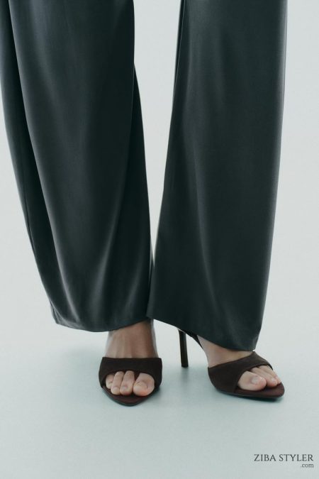 صندل پاشنه بلند زنانه جیر زارا – ZARA