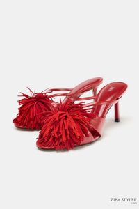 صندل پاشنه بلند زنانه ریشه‌دار زارا – ZARA