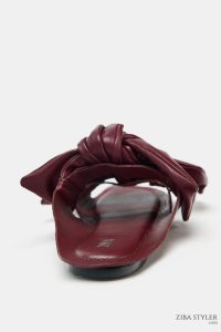 صندل چرمی زنانه پاپیون‌دار زارا – ZARA