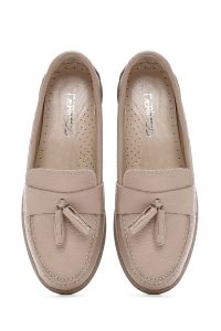 لوفر راحتی چرم منگوله دار زنانه دری مد