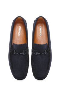 لوفر مردانه جیر سرمه‌ای دری مد