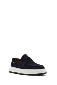 لوفر مردانه جیر سرمه‌ای روزمره دری مد