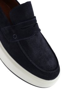 لوفر مردانه جیر سرمه‌ای روزمره دری مد