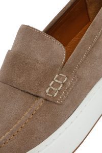 لوفر مردانه چرم بژ دری مد