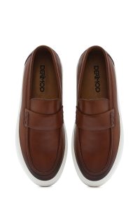 لوفر مردانه چرم عسلی دری مد