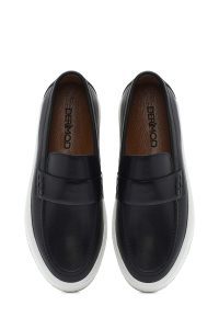 لوفر مردانه چرم مشکی دری مد