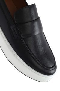 لوفر مردانه چرم مشکی دری مد