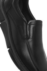 لوفر مردانه چرم مشکی راحتی دری مد