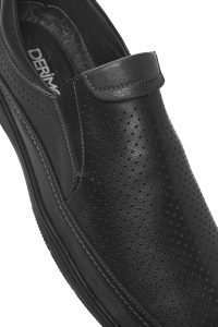 لوفر مردانه چرم مشکی روزمره دری مد