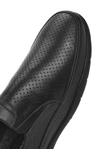 لوفر مردانه چرم مشکی روزمره دری مد