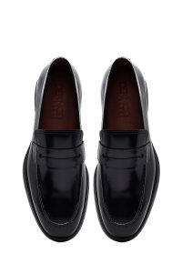 لوفر مردانه چرم مشکی کلاسیک دری مد