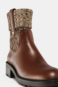 نیم بوت زنانه جورابی تخت زارا – ZARA