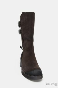 نیم بوت زنانه جیر اسپلیت سگک‌دار زارا – ZARA