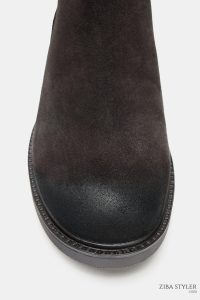 نیم بوت زنانه جیر اسپلیت سگک‌دار زارا – ZARA