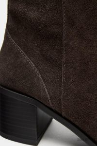 نیم بوت زنانه جیر اسپلیت پاشنه بلوکی زارا – ZARA