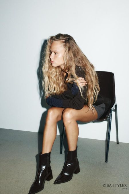 نیم بوت زنانه پاشنه بلوکی زارا – ZARA