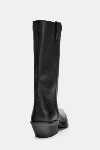 نیم بوت زنانه چرم کابویی زارا – ZARA