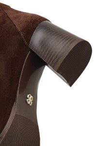 چکمه جیر زنانه قهوه‌ای سگک‌دار دری‌مد