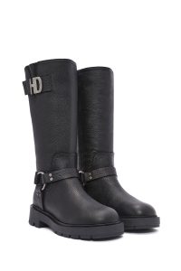 چکمه زنانه چرمی مشکی هارلی دیویدسون Myerson