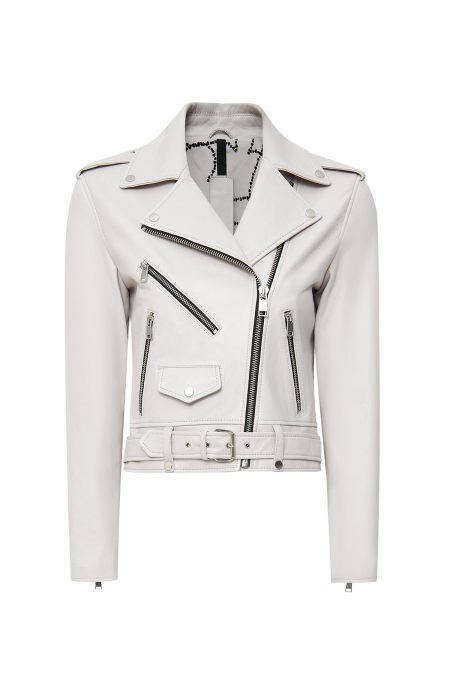 کاپشن چرم یقه دو سینه زنانه نیو ایج دری مد