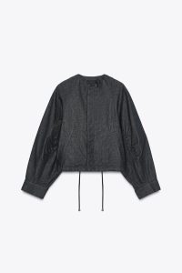 کت بامبر جین زنانه پفی کالکشن ZW زارا – ZARA