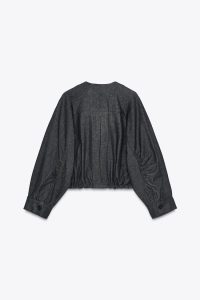 کت بامبر جین زنانه پفی کالکشن ZW زارا – ZARA