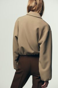 کت بامبر زنانه آستین پفی زارا – ZARA