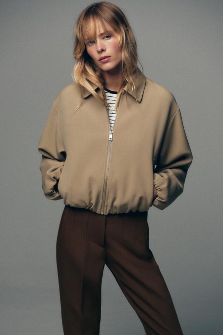 کت بامبر زنانه آستین پفی زارا – ZARA