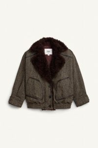 کت بامبر زنانه جناقی ترکیبی نسخه محدود زارا – ZARA