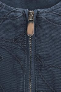 کت بامبر زنانه جیر مصنوعی گلدوزی‌شده زارا – ZARA