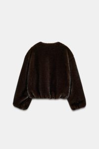 کت بامبر زنانه خز مصنوعی زارا – ZARA