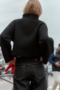 کت بامبر زنانه دو ردیفه بافتنی زارا – ZARA