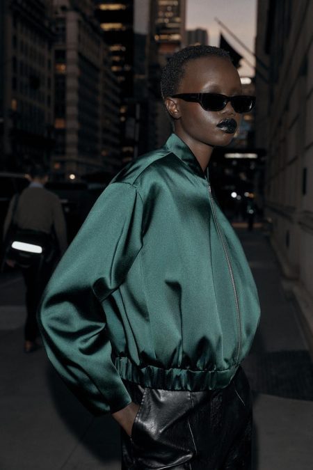 کت بامبر زنانه ساتن زارا – ZARA