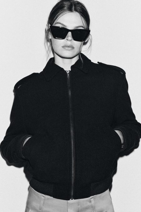 کت بامبر زنانه پشمی کالکشن ZW زارا – ZARA