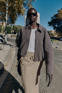 کت بامبر زنانه چهارخانه quilted زارا – ZARA