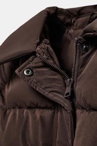 کت بامبر زنانه quilted با یقه خز مصنوعی زارا – ZARA