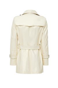 کت ترنچ چرم بژ زنانه باربارا دری مد