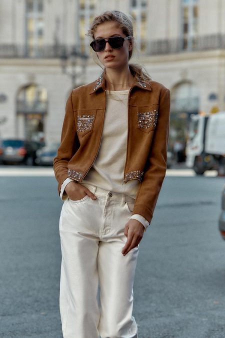 کت جیر مصنوعی زنانه میخ‌دار زارا – ZARA