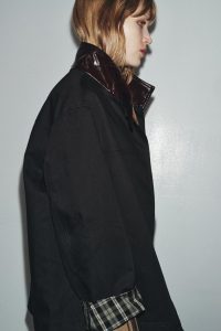 کت زنانه با یقه متضاد کالکشن ZW زارا – ZARA