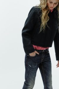 کت زنانه ترکیب پشم با جیب زارا – ZARA