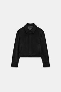 کت زنانه ترکیب پشم با جیب زارا – ZARA