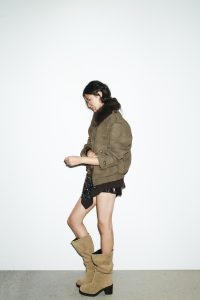 کت زنانه جیر مصنوعی با یقه جداشونده زارا – ZARA