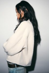 کت زنانه خز مصنوعی دو ردیفه زارا – ZARA