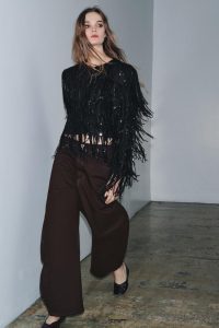 کت زنانه ریش‌دار کالکشن ZW نسخه محدود زارا – ZARA