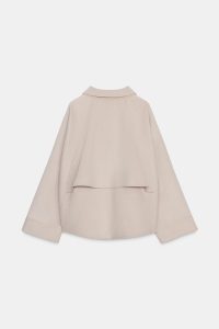 کت زنانه پشمی زیپ‌دار کالکشن ZW زارا – ZARA