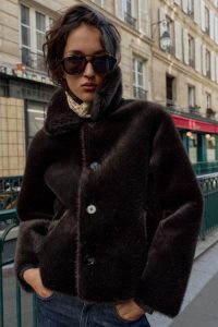 کت زنانه چرم مصنوعی دو رو زارا – ZARA